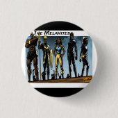 De melanites ronde button 3,2 cm (Voorkant)