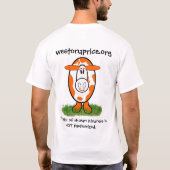 De melk van menselijke vriendelijkheid is NIET gep T-shirt (Achterkant)