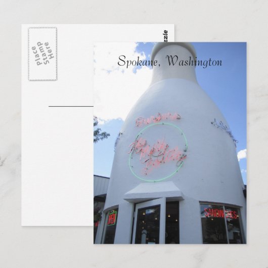 De melkfles briefkaart (Voorkant / Achterkant)