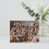 De melkmaïde [1]. Door Johannes Vermeer Briefkaart (Staand voorkant)