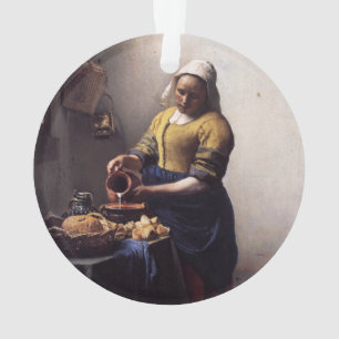 De Melkmeid door Johannes Vermeer Ornament