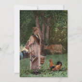 De melkmeid | Winslow Homer (Voorkant)