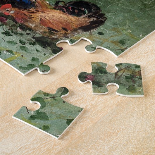 De melkmeid | Winslow Homer Legpuzzel (Zijkant)