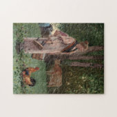 De melkmeid | Winslow Homer Legpuzzel (Horizontaal)