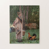 De melkmeid | Winslow Homer Legpuzzel (Verticaal)