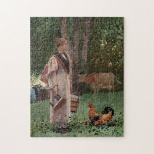 De melkmeid Winslow Homer Legpuzzel