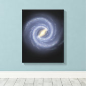 De melkweg canvas afdruk (Insitu (Houten vloer))