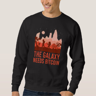 De Melkweg heeft Bitcoin Grafische Ruimte Planeet  Trui