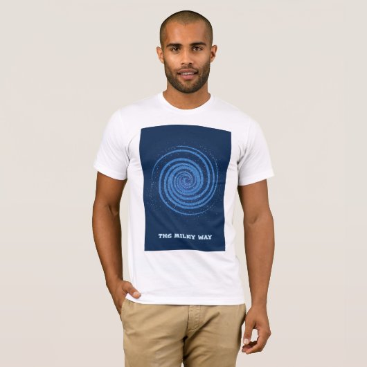 De melkweg t-shirt (Voorkant volledig)