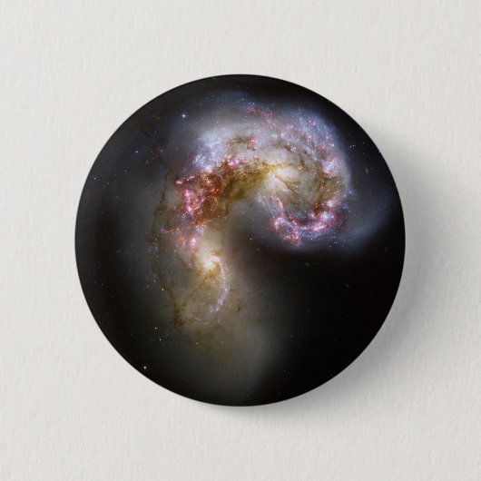 De Melkwegen van antennes Ronde Button 5,7 Cm (Voorkant)