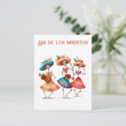 De melodie van de Dancing Dead, op maat Briefkaart (Staand voorkant)