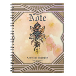 De melodie van natuur, dans van de bloemenfee. notitieboek