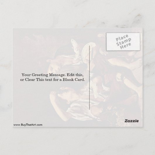 De Melon Eater van Bartolome Esteban Murillo Briefkaart (Achterkant)