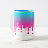 De meltdown tweekleurige koffiemok (Voorkant links)