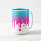 De meltdown tweekleurige koffiemok (Voorkant rechts)