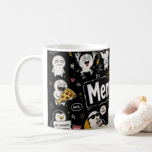 De MemeMug Koffiemok (Met donut)