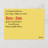 De Memo Graduation Cap bewaart de Date Card Briefkaart (Achterkant)