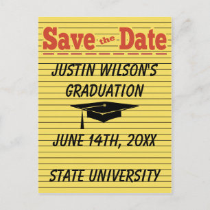 De Memo Graduation Cap bewaart de Date Card Briefkaart