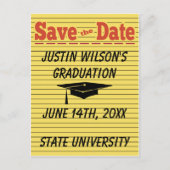 De Memo Graduation Cap bewaart de Date Card Briefkaart (Voorkant)