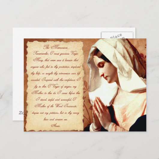 De Memorare Briefkaart (Voorkant / Achterkant)