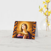 De Memorare wenskaart Kaart (Gele Bloem)