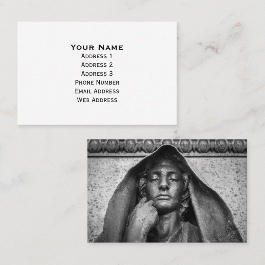 De Memorial Adams Visitekaartje (Voorkant / Achterkant)