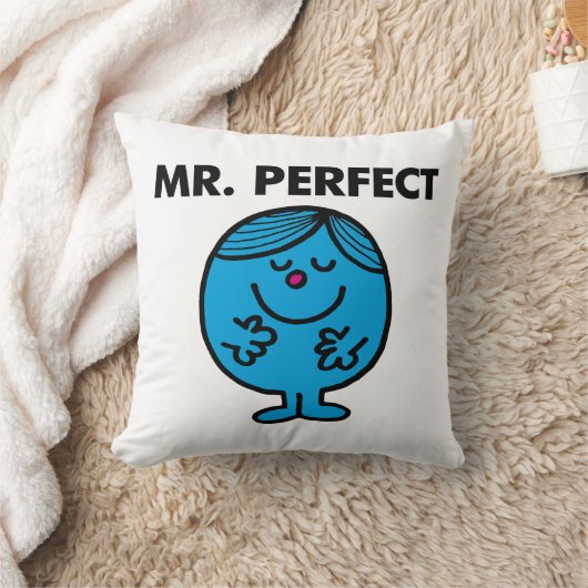 De Meneer Perfect | Rustig tevreden Kussen (Deken)