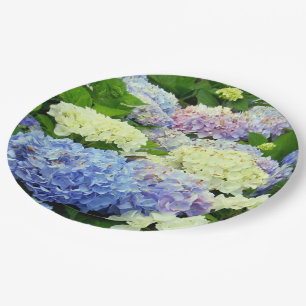 De Mengeling van de hydrangea hortensia, de Borden Papieren Bordje
