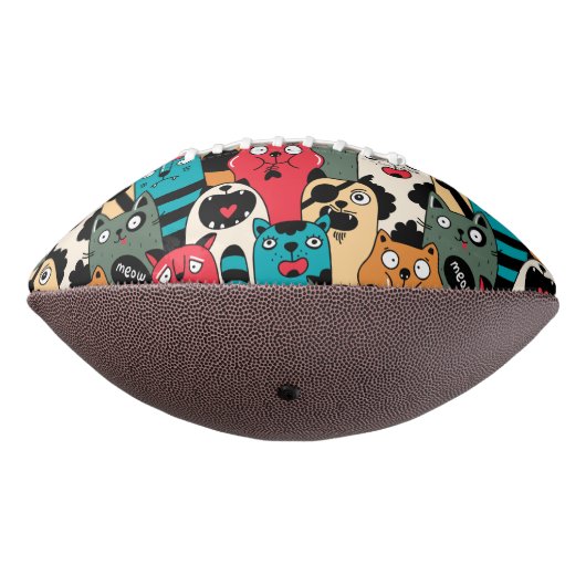 De menigte katten american football (Gedraaid 270)