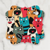 De menigte katten bedankjes labels (Achterkant)