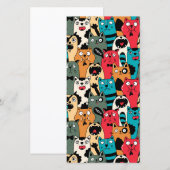 De menigte katten bedankkaart (Voorkant / Achterkant)