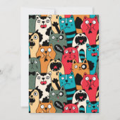 De menigte katten bedankkaart (Voorkant)