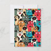 De menigte katten bedankkaart (Voorkant)