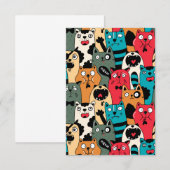 De menigte katten bedankkaart (Voorkant / Achterkant)