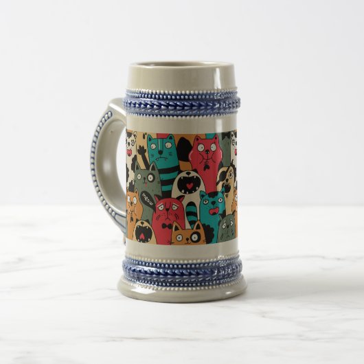 De menigte katten bierpul (Voorkant links)