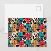 De menigte katten briefkaart (Voorkant / Achterkant)