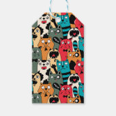 De menigte katten cadeaulabel (Voorkant)