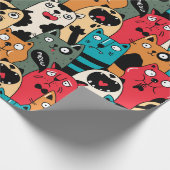 De menigte katten cadeaupapier (Hoek)
