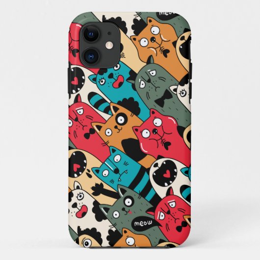 De menigte katten Case-Mate iPhone case (Achterkant)