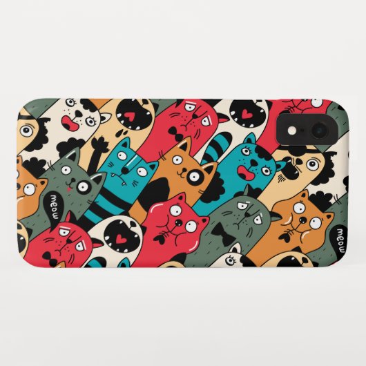 De menigte katten Case-Mate iPhone case (Achterkant (horizontaal))