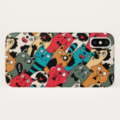 De menigte katten Case-Mate iPhone case (Achterkant (horizontaal))