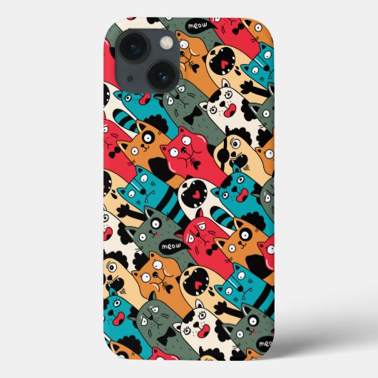 De menigte katten Case-Mate iPhone case (Achterkant)