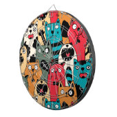 De menigte katten dartbord (Voorkant Rechts)