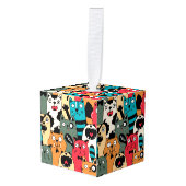 De menigte katten decoratie (Voorkant hoekig)