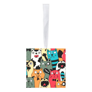 De menigte katten decoratie