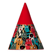 De menigte katten feesthoedjes (Rechts)