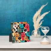 De menigte katten fotoplaat (Insitu)