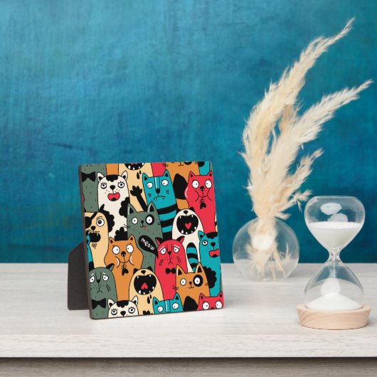 De menigte katten fotoplaat (Insitu)