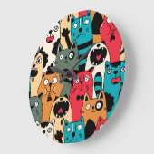 De menigte katten grote klok (Hoek)