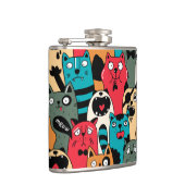 De menigte katten heupfles (Rechts)